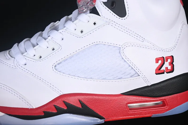 All categories Air Jordan Jordan series basketball shoes Air Jordan 5 GX foreign trade version Air Jordan 5 Retro "Fire Red Black Tongue" AJ5 Joe 5 Rukawa Maple Flame Red first layer basketball shoes HQ7978-101